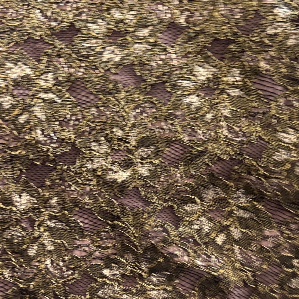 BCBGMaxAzria "Tenya" Sheer Back Mini Dress - Gold & Black Size 6 - Picture 13 of 13